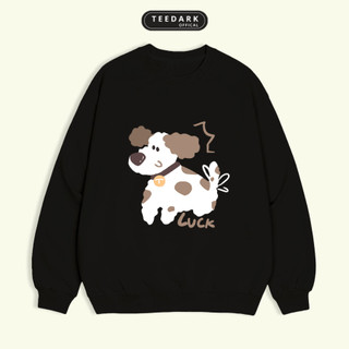  Áo Sweater Dài Tay Unisex TEEDARK Mã CuteLabu Chất Nỉ Mịn Dày Dặn Phong Cách Năng Động 