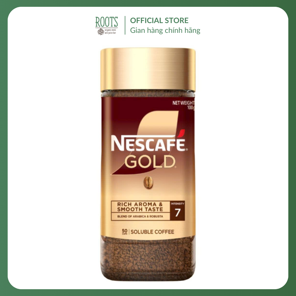 (Ship hỏa tốc) NESCAFE - Cà Phê Hòa Tan Nguyên Chất, Gold, Signature Aroma, Pure Soluble Coffee, 50 