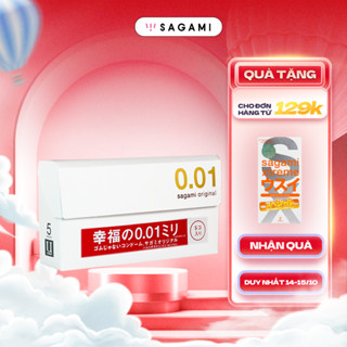 Bao cao su Sagami 001 - Non latex - Siêu mỏng 0.01 mm - 01 Hộp