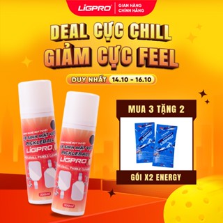 Bình Xịt Vệ Sinh Vợt Pickleball Bọt Tuyết NANO BẠC LIGPRO [300ml] Làm Sạch Và Chống Trầy Mặt Vợt