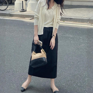   HÀNG CÓ SẴN  Chân váy thiết kế màu đen công sở và đi chơi dáng bí LEXI SKIRT thoải mái 