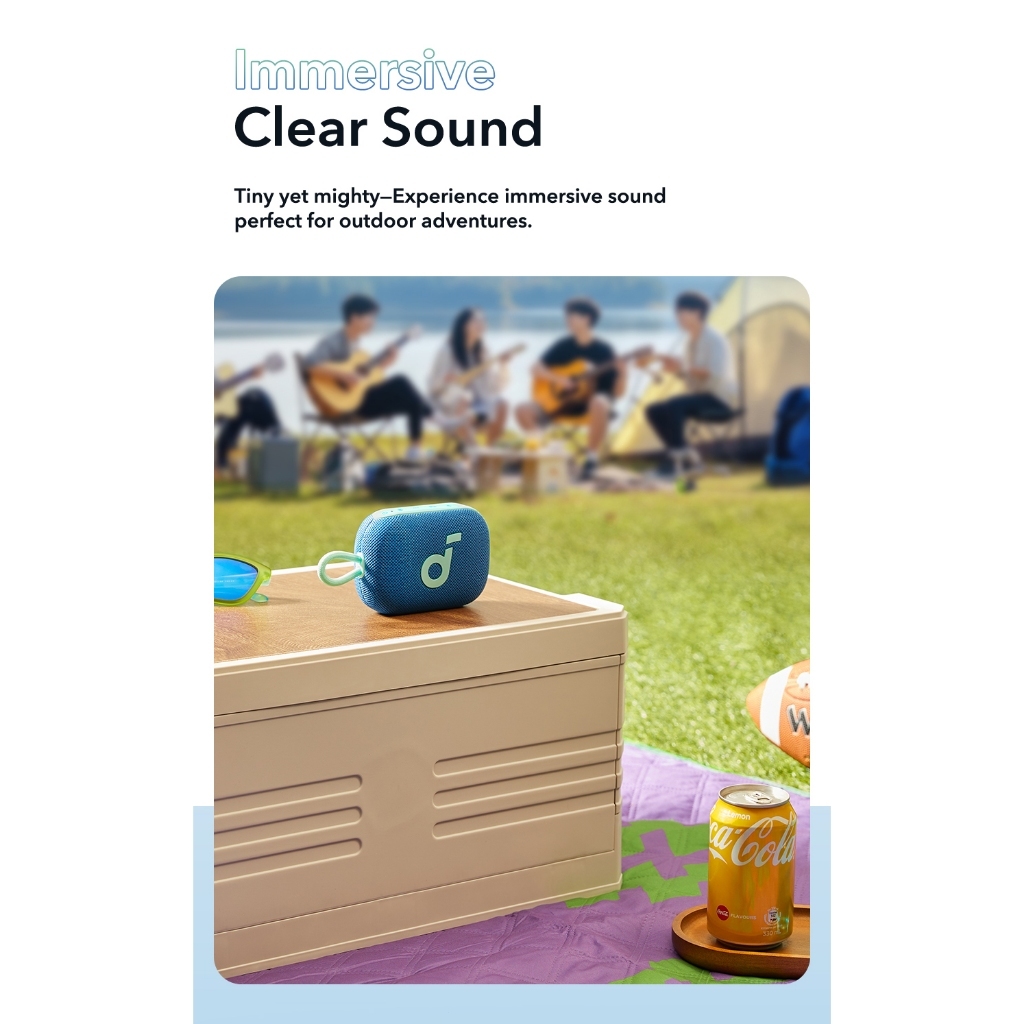 soundcore by Anker Select 4 Go Loa Bluetooth mini IP67 chống nước 20 giờ chơi nhạc dễ mang theo âm trầm mạnh A31X1 | BigBuy360 - bigbuy360.vn