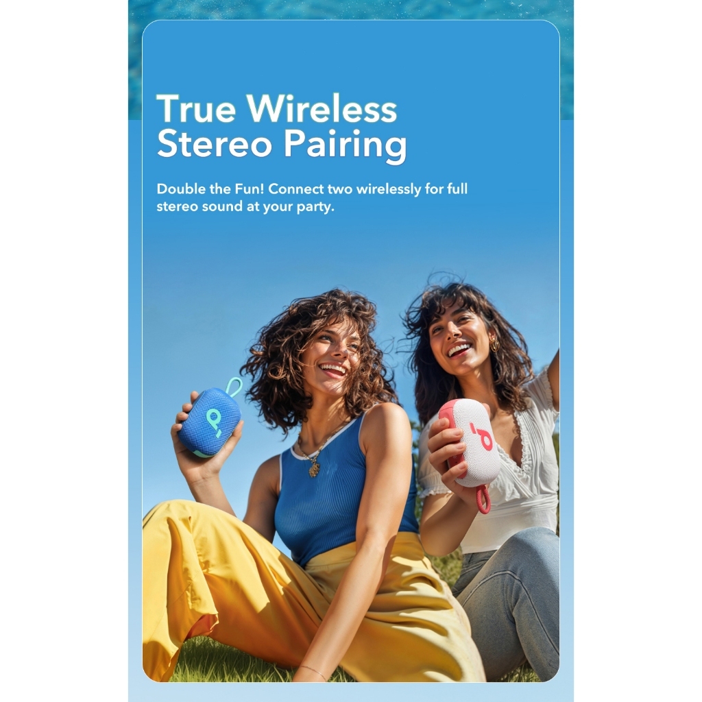 soundcore by Anker Select 4 Go Loa Bluetooth mini IP67 chống nước 20 giờ chơi nhạc dễ mang theo âm trầm mạnh A31X1 | BigBuy360 - bigbuy360.vn