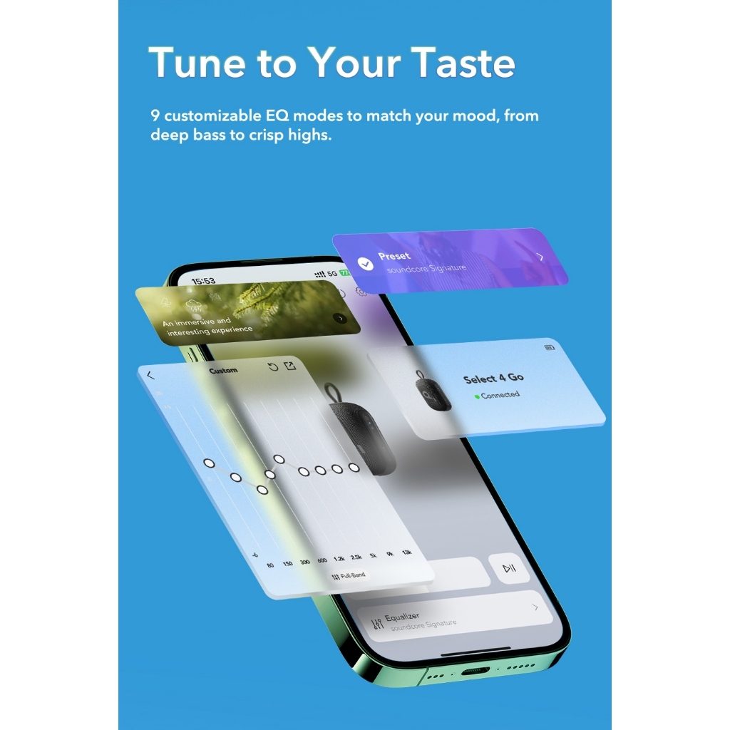 soundcore by Anker Select 4 Go Loa Bluetooth mini IP67 chống nước 20 giờ chơi nhạc dễ mang theo âm trầm mạnh A31X1 | BigBuy360 - bigbuy360.vn