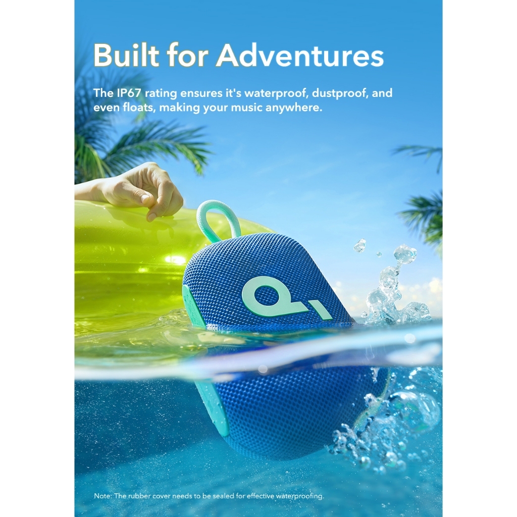 soundcore by Anker Select 4 Go Loa Bluetooth mini IP67 chống nước 20 giờ chơi nhạc dễ mang theo âm trầm mạnh A31X1 | BigBuy360 - bigbuy360.vn