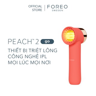 Máy triệt lông full body và mặt cao cấp FOREO PEACH 2 GO với công nghệ IPL kết hợp với cơ chế làm lạnh cho làn da và xung massage T-sonic