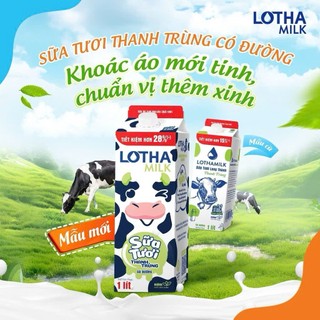  Sữa tươi Long Thành thanh trùng Lothamilk 1L 