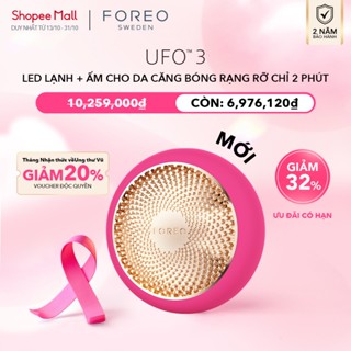 FOREO UFO 3 Deep Face Moisturiser - 5-in-1 Facial Spa | Red Light Therapy, Thermo & Cryo Therapy | T-Sonic Face Massage | Anti Aging | Face Mask Care