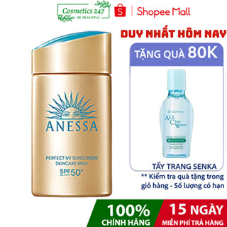 Kem chống nắng Anessa Perfect UV Sunscreen Skincare Milk SPF 50+ PA++++ 60ml