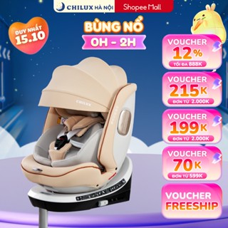 Ghế ngồi ô tô cho bé CHILUX X86 - Mái che vòm rộng nhiều nấc, chân đỡ chống lật
