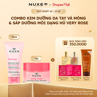 Combo Nuxe Very Rose Sáp dưỡng môi và Kem dưỡng tay