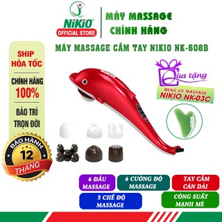 Máy massage cầm tay cá heo Nikio NK-608B - Công nghệ massage rung hiện đại cho hiệu quả tối ưu