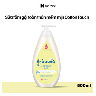  Sữa tắm gội toàn thân mềm mịn Johnson's baby bath Cotton touch 500ml  MỚI  - 100977934 