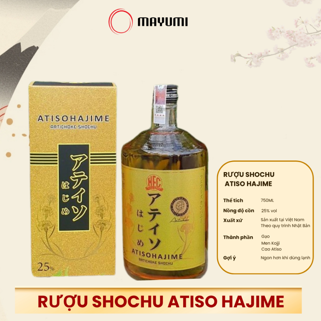 Rượu Shochu Atiso Hajime 750ml