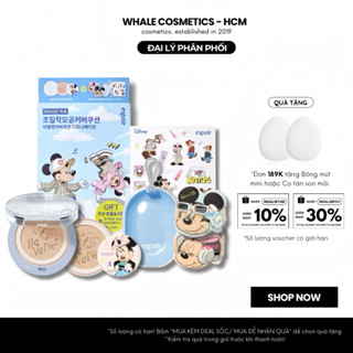 (Bản Disney) Phấn Nước Che Phủ Espoir Be Velvet Cover Cushion Disney Edition 13g (Kèm Refill và 2 Mút)