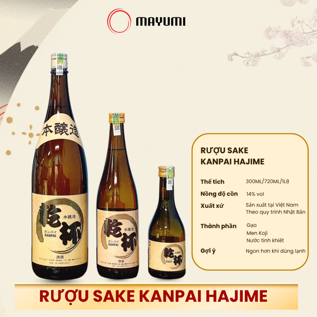 Rượu Sake Kanpai Hajime 1800ml