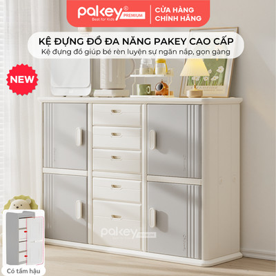 [NEW 2026] Kệ Đựng Đồ Đa Năng PAKEY Cao Cấp Nhiều Ngăn, Tủ Để Đồ Cho Bé Dung Tích Lưu Trữ Lớn (Có Tấm Hậu)