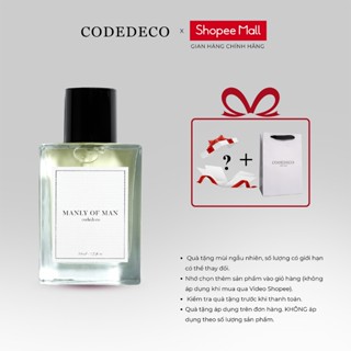 Tinh dầu nước hoa nam CODEDECO Manly Of Man 50ml Nam tính, Phóng khoáng, Mạnh mẽ