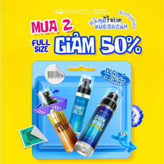 [MUA 2 CHAI GIẢM 50%] Body Mist Nam Nữ Unisex Bodymist Chính Hãng Thơm Lâu BODYMISS