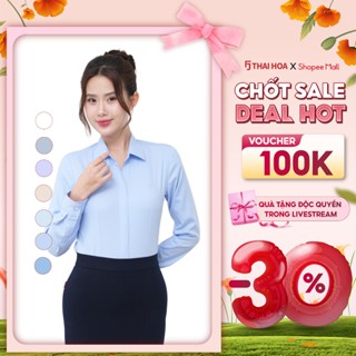 Áo sơ mi 23ASW-103 dài tay chất liệu sợi tre trơn cao cấp giấu cúc Thái Hòa công nghệ mới