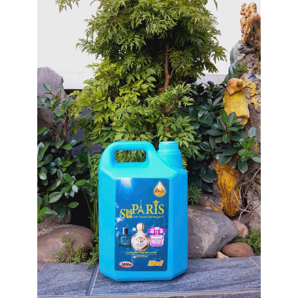 combo Thùng 4 can nước giặt 5L (4*5L=20L màu xanh)