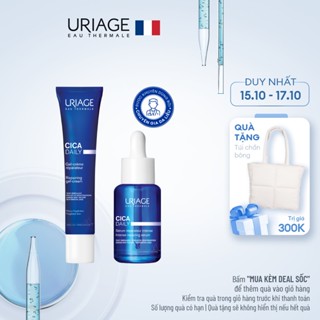 Bộ sản phẩm serum & kem dưỡng ẩm URIAGE CICA DAILY giúp làm dịu, làm lành và phục hồi da tổn thương hàng ngày