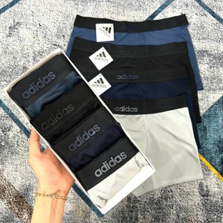 Quần lót nam [COMBO 4C LOẠI 1] boxer A.D thun lạnh, quần lót nam chất liệu mềm mịn, thấm hút mồ hôi, logo nổi-LXR.