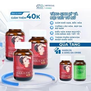 Combo 3 hộp Viên uống Marilyn Plus tăng nội tiết tố nữ tăng sinh lý đẹp da điều hòa kinh nguyệt