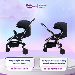 Xe đẩy gấp gọn Funnio D298 đẩy 2 chiều, 3 tư thế cho bé từ sơ sinh, xách tay lên máy bay và để được phía trước xe máy ga