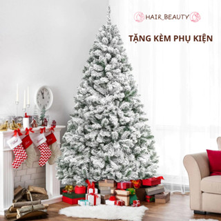  Cây Thông Noel Phủ Tuyết 1m5 1m8 2m1 Tặng Kèm Phụ Kiện - Cây Thông Tuyết Trang Trí Giáng Sinh 