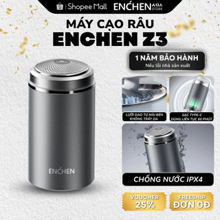 Máy Cạo Râu Enchen Z3 | Chống Nước IPX7, Lưỡi Dao Kép Tự Mài, Cạo Sạch, Pin trâu, Sạc Nhanh Type-C