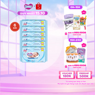 Combo 6 gói khăn ướt Bobby Care gói Bổ sung 80