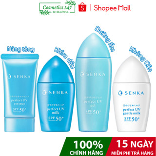 Kem Chống Nắng Senka Perfect UV Dạng Sữa 40ML & Gel 80ML & Essence 50G