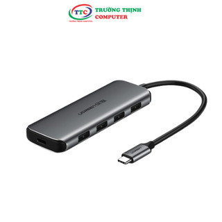 Bộ chia usb type-c ra 4 cổng usb 3.0 hỗ trợ usb-c cấp nguồn ugreen 50980