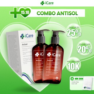 Combo 02 Chai Dầu Gội Hỗ Trợ Giảm Gàu Antisol | Thương Hiệu iCare Pharma