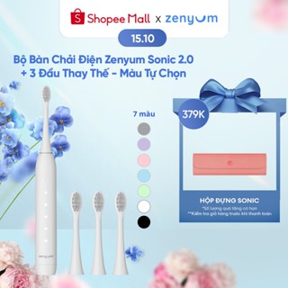 Bộ Bàn Chải Điện Zenyum Sonic 2.0 + 3 Đầu Thay Thế Công nghệ Singapore - Màu Tự Chọn