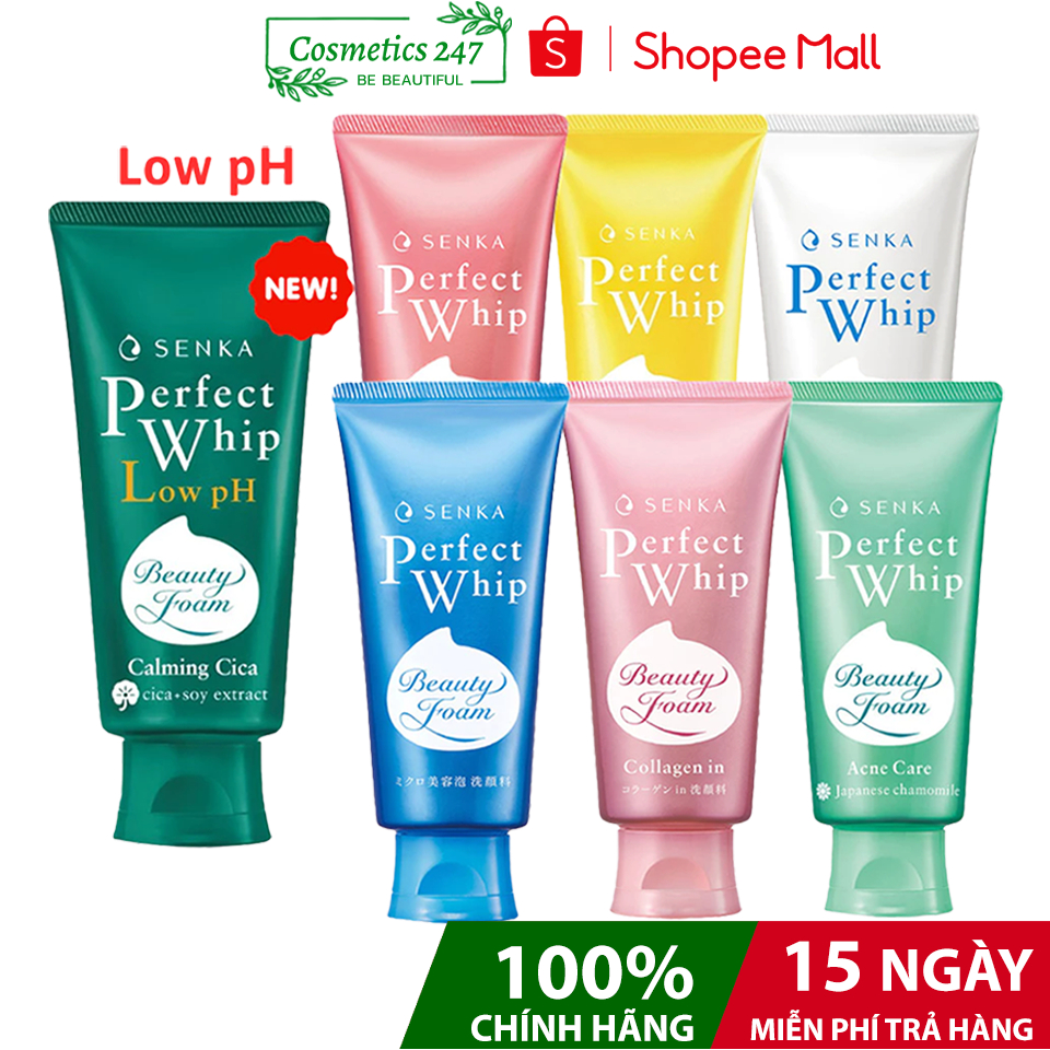 Sữa Rửa Mặt Senka Perfect Whip 100G & 120G