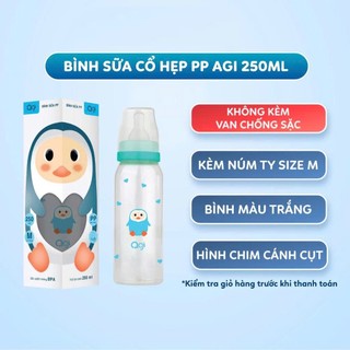 Núm vú AGI Núm ty cổ hẹp silicon siêu mềm cho bé size S M L