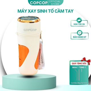 Máy Xay Sinh Tố Cầm Tay COPCOP, 10 lưỡi dao inox 304 chống han gỉ, dung tích 360ml công suất 80W
