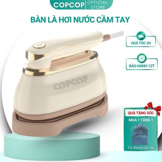 Bàn là hơi nước cầm tay COPCOP bàn ủi hơi nước 2 trong 1 vừa ủi nước và khô gấp gọn du lịch tiện lợi