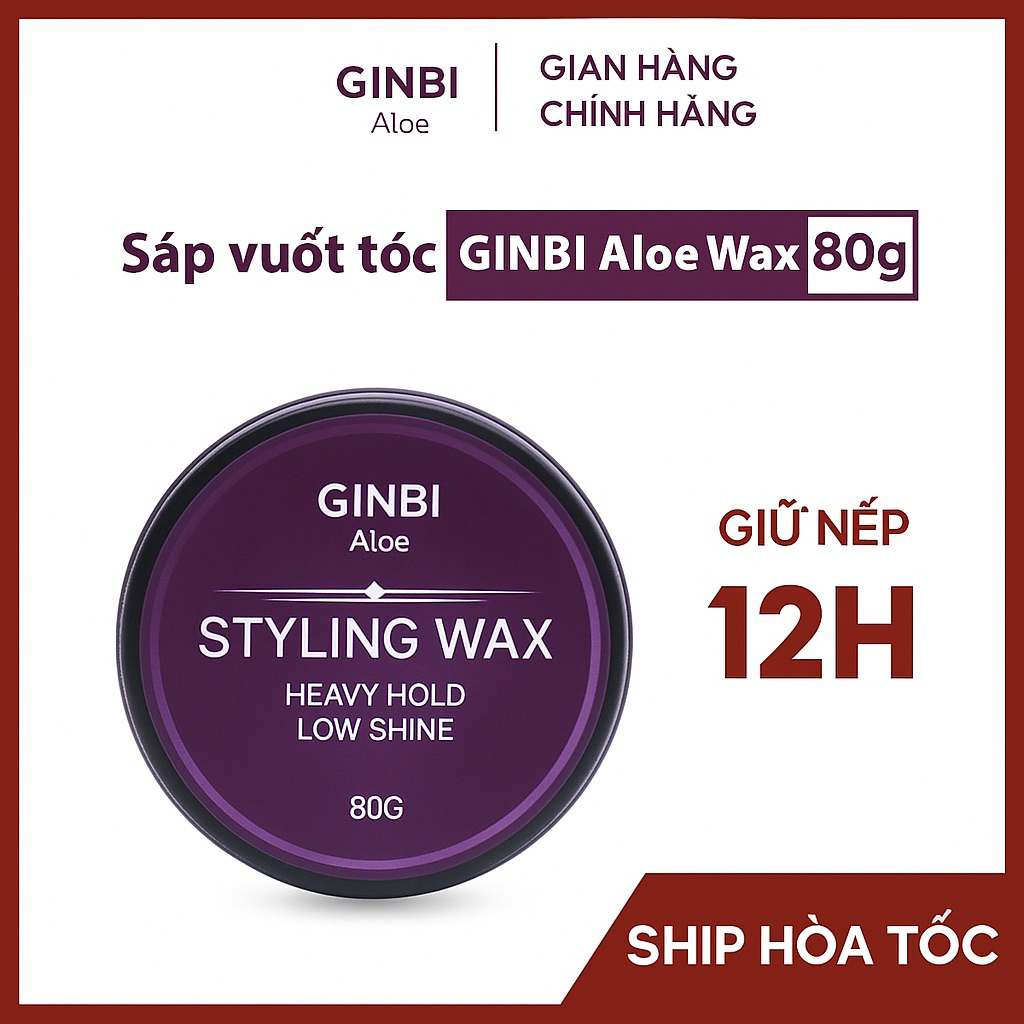 Sáp vuốt tóc GINBI tạo kiểu giữ nếp tóc