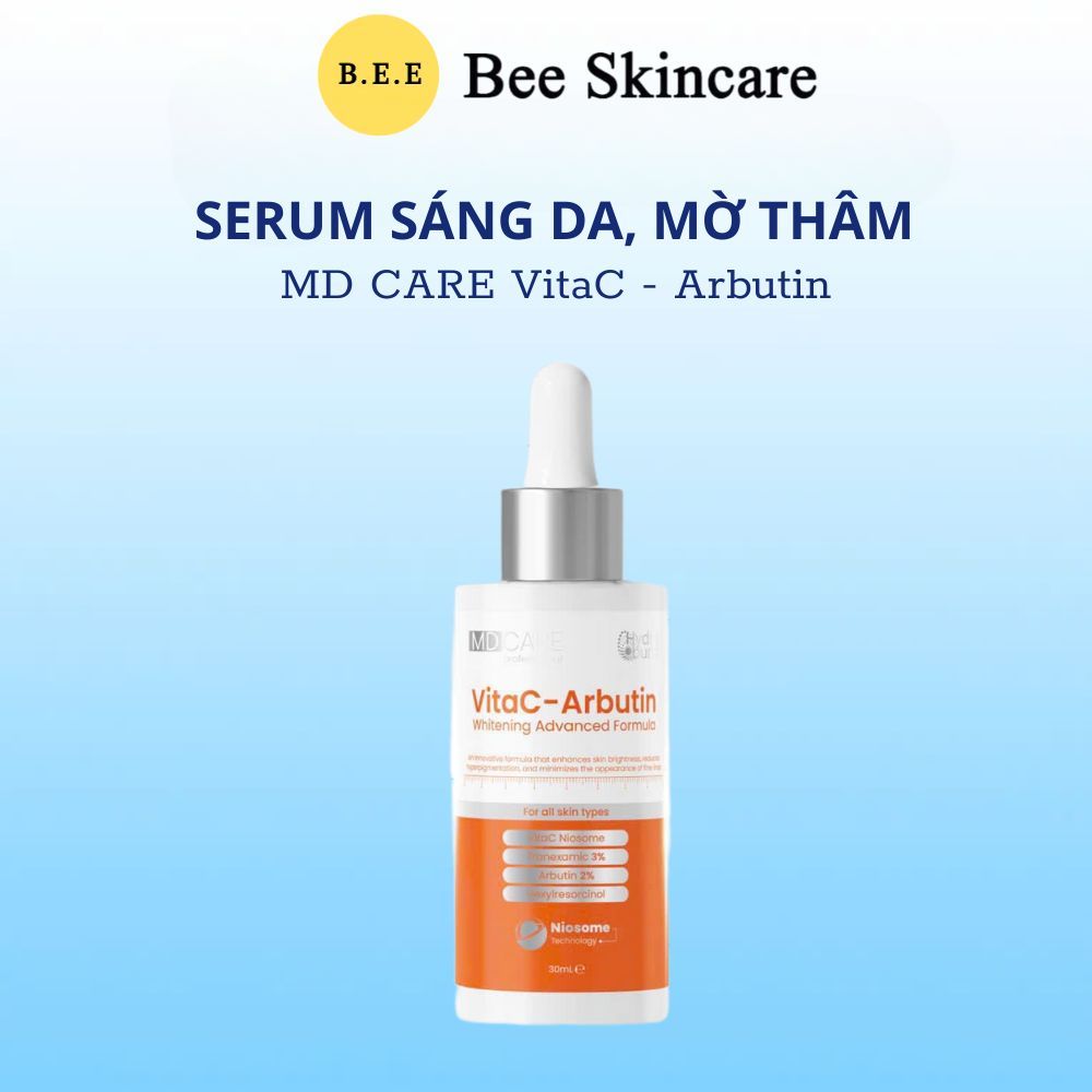 [HÀNG CÔNG TY] Serum MD CARE VitaC-Arbutin Whitening Advanced Formula Dưỡng Trắng, Sáng Da Bee Skinc