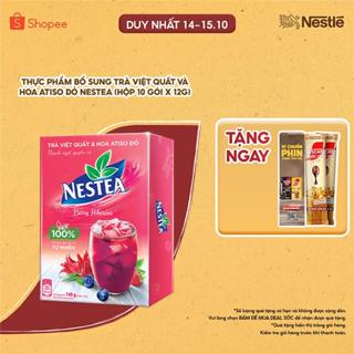 Thực phẩm bổ sung trà việt quất và hoa atiso đỏ Nestea (Hộp 10 gói x 12g)