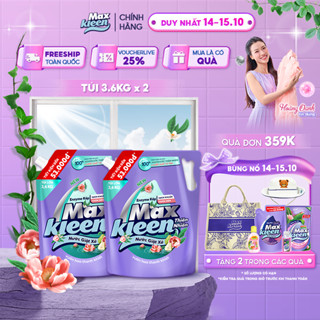 Combo 2 Túi Nước Giặt Xả Maxkleen Thiên Nhiên 3.6kg/túi
