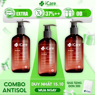 Combo 03 Chai Dầu Gội Sạch Gàu Antisol | Thương Hiệu iCare Pharma