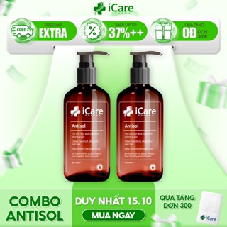Combo 02 Chai Dầu Gội Hỗ Trợ Giảm Gàu Antisol iCare Pharma