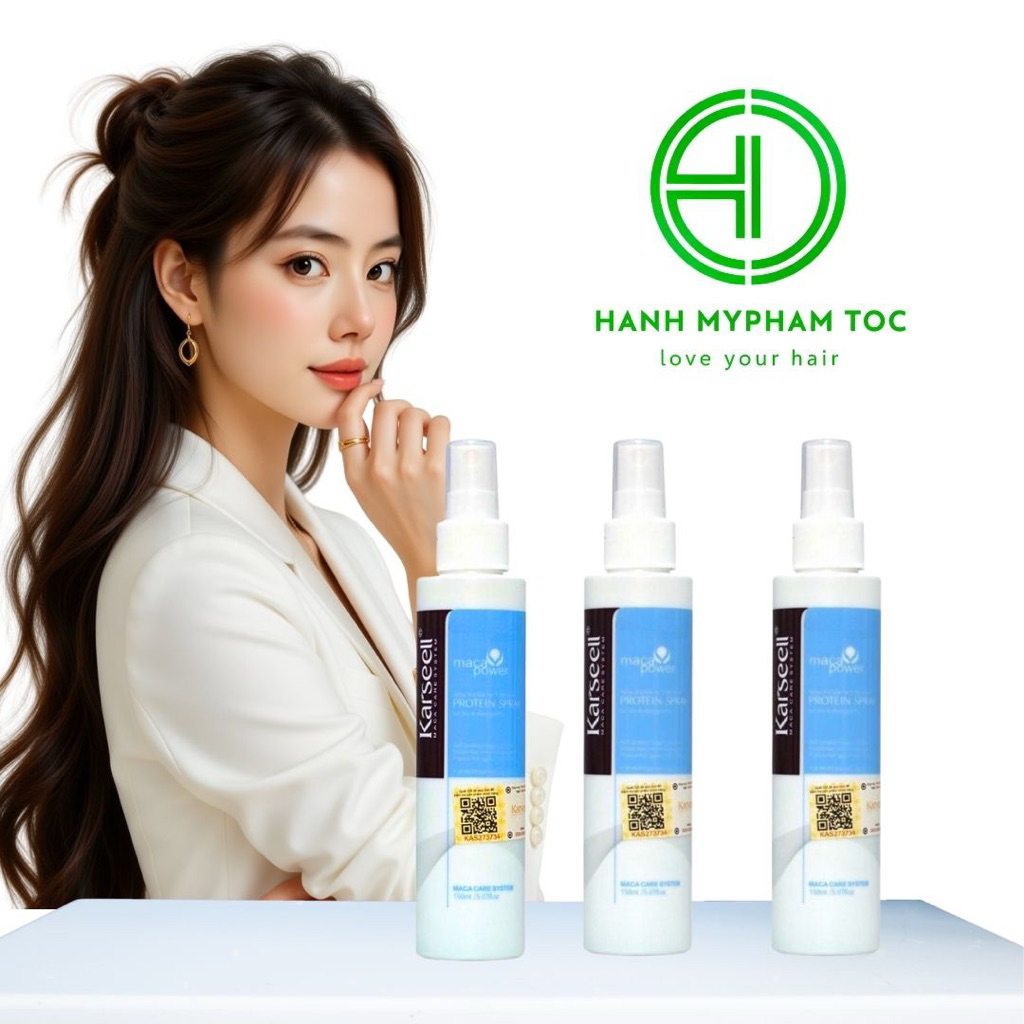 Xịt dưỡng tóc Protein Karseell Maca 150ml