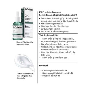 Serum Cân Bằng Vi Sinh Lacabine Prebiotic Complex Serum Cream 30ml