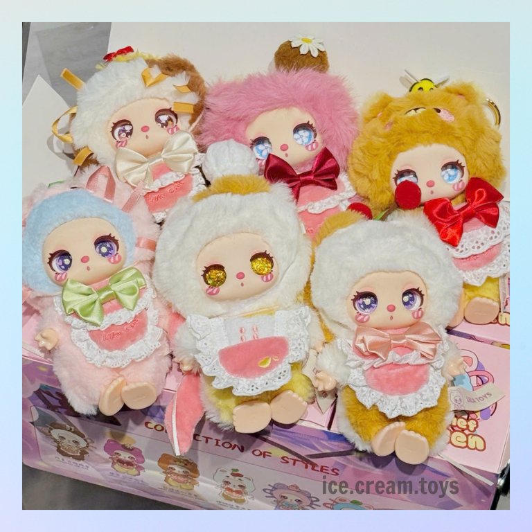 [Hàng có sẵn -  hỏa tốc Hcm] Blind box hộp mù móc khóa gấu bông Lila V4 Lila Kitten Chef chính hãng