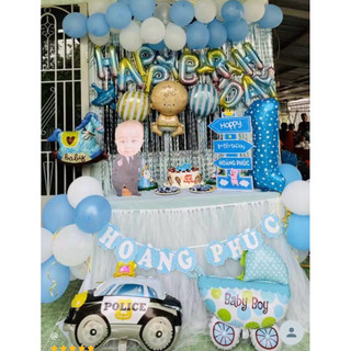 Set bóng trang trí sinh nhật cho bé trai, bé gái BB01- Baby bee